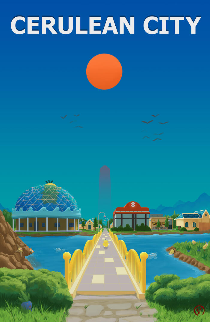 Travel Poster - Cerulean City